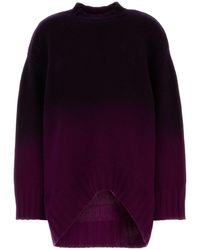 The Attico - Grape Wool Blend Oversize Sweater - Lyst