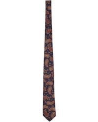 Etro - Paisley Jacquard Silk Tie - Lyst
