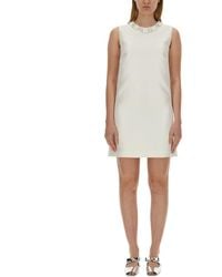 Versace - Mini Dress With Crystals - Lyst