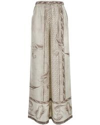 Max Mara - Pants Rive Silk Trousers - Lyst