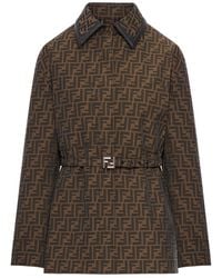 Fendi - Ff Silk Shirt - Lyst