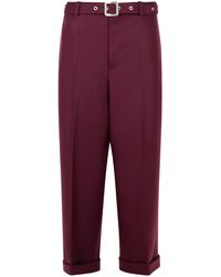 Jil Sander - Wine Wool Pants - Lyst