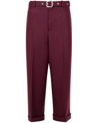 Jil Sander - Wine Wool Pants - Lyst