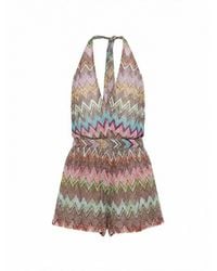 Missoni - Chevron V-Neck Playsuit - Lyst