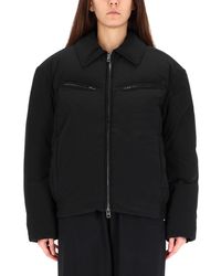 Alexander Wang - Boxy Padded Sports Jacket With Zippered Pockets - Lyst