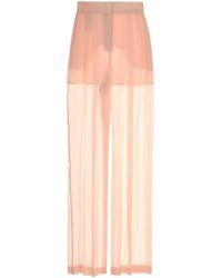 Alberta Ferretti - Silk Wide-Leg Pant - Lyst