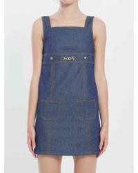 正規品【CELINE】 Triomphe wool Mini dress [送料・関税込] triomphe marinière mini dress in wool - ECRU/BLACK | CELINE