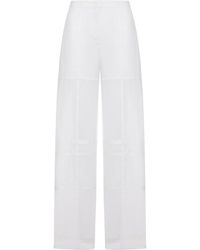 Jil Sander - Cotton Palazzo Trousers - Lyst
