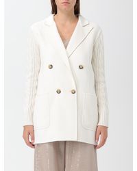 Max Mara - Coat Cream - Lyst