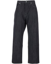 Jil Sander - Jeans With Belt Loops And Logo Patch On The Rear - Lyst