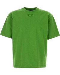 Prada - Crew Neck T-Shirt - Lyst