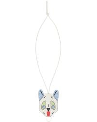Loewe - Printed Leather Futurist Cat Keyring - Lyst