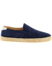 Brunello Cucinelli - Calfskin Espadrilles Shoe - Lyst