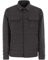 Herno - Shirt-Style Down Jacket - Lyst