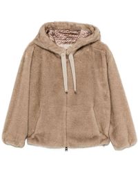 Herno - Soft Faux-Fur Hooded Jacket - Lyst