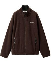 Miu Miu - Fleece Blouson Jacket - Lyst