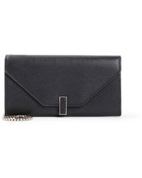 Valextra - Black On Chain Calf Leather Wallet - Lyst