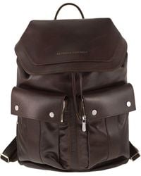 Brunello Cucinelli - Leather Backpack With Utility Pockets - Lyst