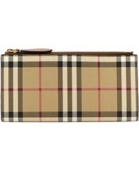 Burberry - Printed Canvas Wallet - Lyst