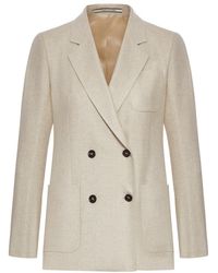 Tagliatore - Donna Parigi Double-Breasted Silk Jacket - Lyst