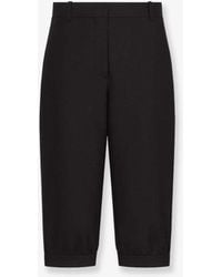 Dior - Virgin Wool And Silk Grain De Poudre Bermuda Shorts - Lyst