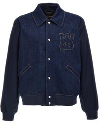 Wales Bonner - 'The Echo Denim Varsity' Jacket - Lyst