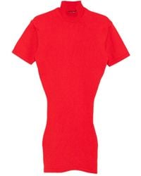Jacquemus - La Robe Maille Castagna Short Dress - Lyst