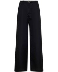 Max Mara - Poplin Mstfarea Belted Trousers - Lyst