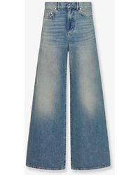 Dior - Stone-Washed Jeans With Oblique Motif Inside - Lyst