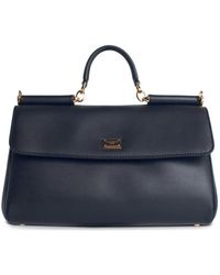 Dolce & Gabbana - 'My Sicily' Plongã Calf Leather Handbag - Lyst