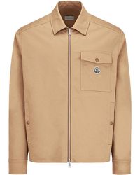 Moncler - Cotton Blend Gabardine Shirt Jacket - Lyst