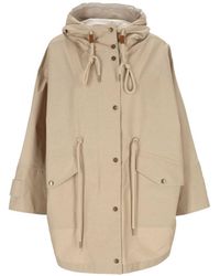 Moncler - Brunnera Long Parka Coat - Lyst