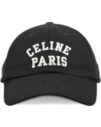 Celine - Logo Baseball Cap - Lyst