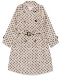 Max Mara - Cotton Blend Jacquard Trench Coat - Lyst