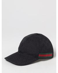 Gucci - Gg Pattern Baseball Cap Web Stripe - Lyst