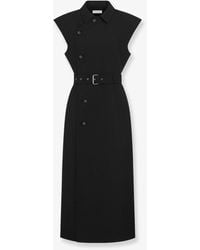 Dior - Dior Virgin Wool And Silk Midi Dress - Lyst