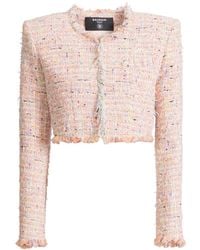 Balmain - Tweed Cropped Jacket - Lyst