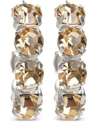 Forte Forte - Crystal-Embellished Hoop Earrings - Lyst