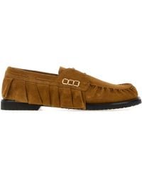 JW Anderson - Jw Anderson Camel Suede Loafers - Lyst