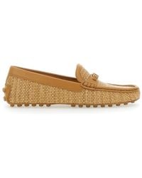 Tod's - Rafia Mocassin - Lyst