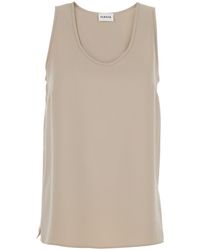 P.A.R.O.S.H. - P.A.R.O..H. Sleeveless Top With Round Neck - Lyst