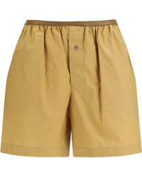 Lemaire - Buttoned Elasticated Shorts - Lyst