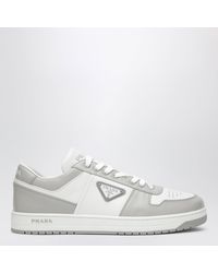 Prada - Downtown Low-Top Leather Sneakers - Lyst