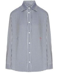 Loewe - Checked Silk Twill Shirt With A Contrasting Micro-Pattern - Lyst