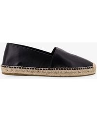 Celine - Leather Espadrilles With Triomphe Detail - Lyst