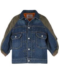 Sacai - Cotton Denim Jacket - Lyst