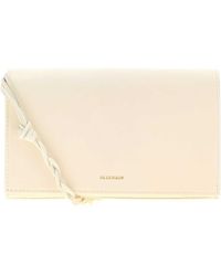 Jil Sander - Ivory Leather Tangle Wallet - Lyst