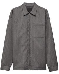 Prada - Wool Shirt Jacket - Lyst