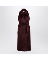 Max Mara - Cherry-Colored Sleeveless Coat - Lyst