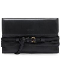Moschino - Tie Me Leather Wallet - Lyst